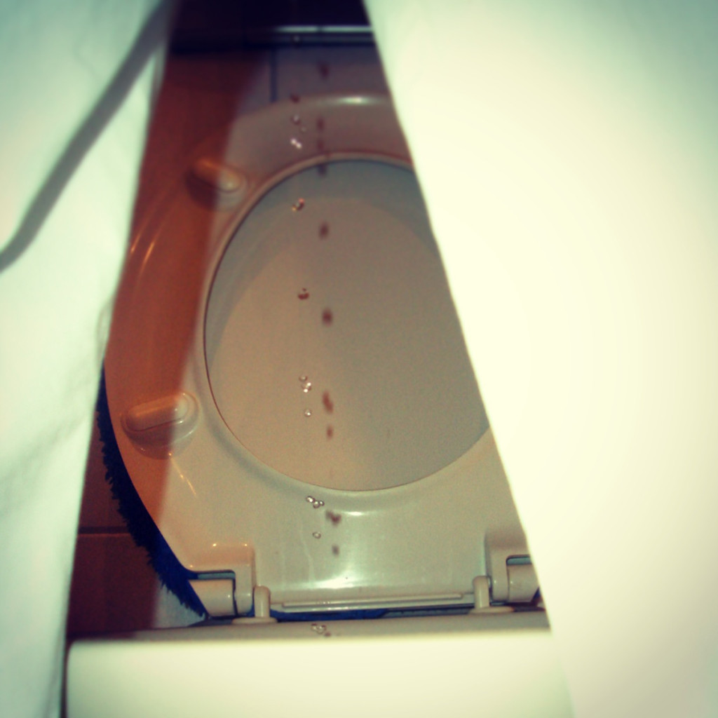 Toilette auf einer Geburtstagsfeier im privaten Rahmen.